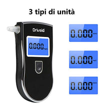 Carica l'immagine nel visualizzatore di Gallery, Drivaid Etilometro Portatile Digitale, Alcool Test Professionale con Schermo... - Ilgrandebazar