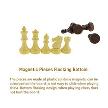 Carica l'immagine nel visualizzatore di Gallery, Fixget 2 in 1 Chess Set,12 "X12" Scacchiera Magnetica con Magnetici 2 In 1