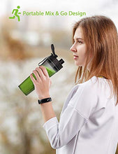 Carica l'immagine nel visualizzatore di Gallery, homgeek Mini Frullatore, Blender Smoothie Maker, Mixer per Frullati, Nero