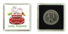 Carica l'immagine nel visualizzatore di Gallery, 60TH Birthday Lucky Sixpence Gift, Great Good Luck idea regalo per uomo o... - Ilgrandebazar