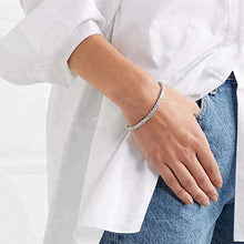 Carica l'immagine nel visualizzatore di Gallery, Bracciale Tennis in Argento 925 Rodiato con Zirconi Bianchi Taglio Diamante,... - Ilgrandebazar