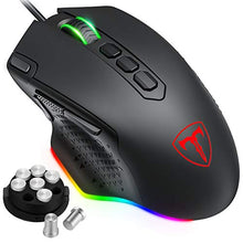 Carica l'immagine nel visualizzatore di Gallery, PICTEK Mouse Gaming RGB, da con 6 DPI Nero