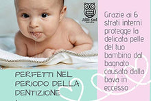 Carica l'immagine nel visualizzatore di Gallery, Bavaglini Neonato Allattamento e Dentizione, 100% Cotone Super UNISEX - Ilgrandebazar