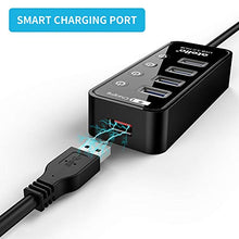 Carica l'immagine nel visualizzatore di Gallery, Atolla Hub USB 3.0 Sdoppiatore Duplicatore USB3-4 porte e 1 porta di...