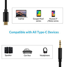 Carica l'immagine nel visualizzatore di Gallery, USB C a 3,5 mm jack audio Aux Cavo, 1,4 M adattatore Tipo C cavo per...