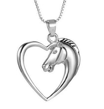 Carica l'immagine nel visualizzatore di Gallery, Gioiello collana ciondolo cavallo/pony/amore amité/regalo originale donna... - Ilgrandebazar