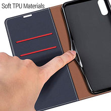 Carica l'immagine nel visualizzatore di Gallery, COODIO Custodia per Samsung Galaxy A10, in Pelle Blu Scuro/Rosso - Ilgrandebazar