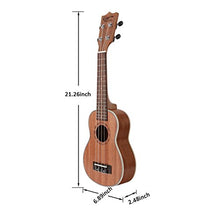Carica l'immagine nel visualizzatore di Gallery, Hricane Ukulele Soprano Professionale Opaco Kit con Busta