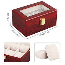 Carica l'immagine nel visualizzatore di Gallery, Scatola Porta Orologi Legno Custodia per 3 - Ilgrandebazar