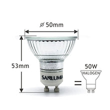 Carica l'immagine nel visualizzatore di Gallery, Sanlumia Lampadine LED GU10 5W, Equivalenti a Alogene Natral White