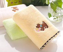Carica l'immagine nel visualizzatore di Gallery, Qrity 100% Cotone Set di 25X50CM, Asciugamano Per Bambini A 3 Colori