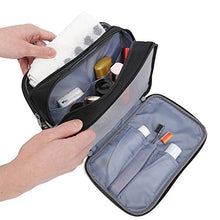 Carica l'immagine nel visualizzatore di Gallery, Beauty Case da Viaggio Impermeabile, Boic Borsa Toilette con Manico, Nero