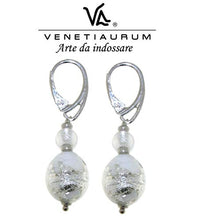 Carica l'immagine nel visualizzatore di Gallery, Venetiaurum - Orecchini Da Donna Con Perle Ovali In Vetro di Murano E...