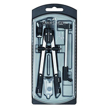 Carica l'immagine nel visualizzatore di Gallery, Faber-Castell 32724-3A - Compasso a regolazione rapida con adattatore...
