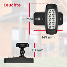 Carica l'immagine nel visualizzatore di Gallery, Faro LED solare esterno con sensore di movimento e crepuscolare, luce fredda... - Ilgrandebazar