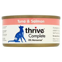 Carica l'immagine nel visualizzatore di Gallery, thrive - Cibo Completo per Gatti con tonno e Salmone (12 x 75 g) - 900 g