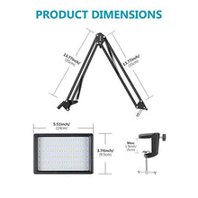 Carica l'immagine nel visualizzatore di Gallery, Neewer Kit 2pz Video Luce LED a USB Dimmerabile 5600K e Morsetto da Tavolo &amp;...