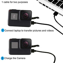Carica l'immagine nel visualizzatore di Gallery, Suptig Cavo di ricarica tipo C per Gopro Hero 7 Black 7 Silver...