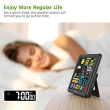 Carica l'immagine nel visualizzatore di Gallery, Koogeek Stazione Meteo Wireless Orologio Digitale Multifunzionale con...