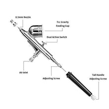 Carica l'immagine nel visualizzatore di Gallery, Gocheer 100-250V Mini Kit aerografo Professionale compressore Set... - Ilgrandebazar