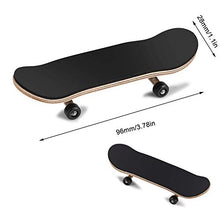 Carica l'immagine nel visualizzatore di Gallery, Skateboard Finger da Dito, Mini Lega Professionale in Acero di Legno Nero