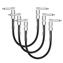 Carica l'immagine nel visualizzatore di Gallery, Neewer 3pz Cavo Patch per Chitarra con Connettori Angolari 1/4”, 30cm Cavo... - Ilgrandebazar