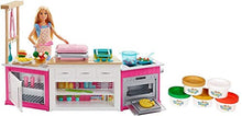 Carica l'immagine nel visualizzatore di Gallery, Barbie FRH73 - Cucina da Sogno con Bambola, 5 Aree di Gioco, Pasta... - Ilgrandebazar