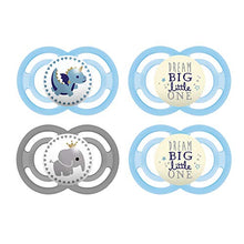 Carica l'immagine nel visualizzatore di Gallery, MAM Day &amp; Night - Set di 4 ciucci Perfect e 2 16+ Monate, Blu - Elefante