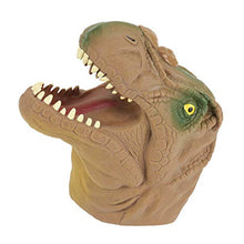 Carica l'immagine nel visualizzatore di Gallery, Dinosauro Mano Puppet Gloves, 6 Pollici Tyrannosaurus Rex Gioco di Marrone - Ilgrandebazar