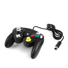 Carica l'immagine nel visualizzatore di Gallery, QUMOX nero classico controller joypad per nintendo gamecube gc e...