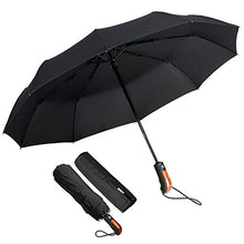 Carica l'immagine nel visualizzatore di Gallery, ECHOICE Ombrello Portatile Automatico Antivento, Pieghevole Nero