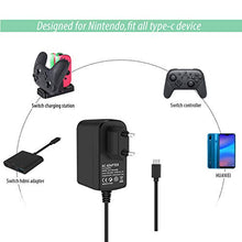 Carica l'immagine nel visualizzatore di Gallery, KINGTOP 15V 2.6A Caricatore Nintendo Switch Alimentatore USB Tipo-C...