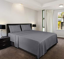 Carica l'immagine nel visualizzatore di Gallery, Utopia Bedding - Set Lenzuola Letto - Spazzolata Matrimoniale, Grigio - Ilgrandebazar