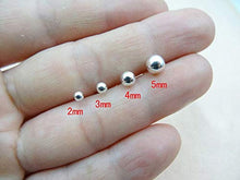 Carica l'immagine nel visualizzatore di Gallery, Fu You Orecchini Donna in Argento Sterling 925 Piccoli con Sfera 4... - Ilgrandebazar