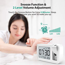Carica l'immagine nel visualizzatore di Gallery, Hosome Sveglia con Proiettore, Alarm Clock Digitale Temperatura Bianco - Ilgrandebazar