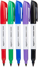 Carica l'immagine nel visualizzatore di Gallery, AmazonBasics - Pennarelli indelebili, assortiti, confezione da 12 Assortiti - Ilgrandebazar