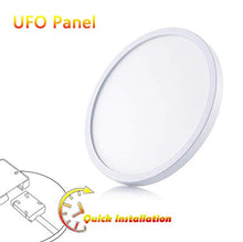 Carica l'immagine nel visualizzatore di Gallery, Yafido LED Plafoniera 18W Ultra magro UFO Pannello Rotondo Bianco Freddo - Ilgrandebazar