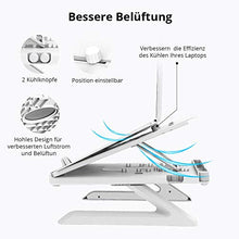 Carica l'immagine nel visualizzatore di Gallery, GoZheec Tronsmart Supporto PC Portatile per Laptop bianca