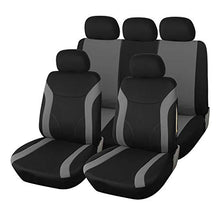 Carica l'immagine nel visualizzatore di Gallery, Upgrade4cars Copri-sedili Auto Universale Grigio Nero Set Copri-Sedile... - Ilgrandebazar