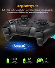Carica l'immagine nel visualizzatore di Gallery, Pro Controller per Nintendo Switch Wireless Bluetooth blu