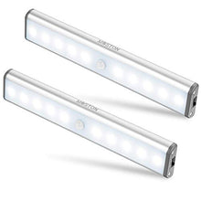 Carica l'immagine nel visualizzatore di Gallery, MOSTON Luce a LED Magnetica Ricaricabile con USB|10 Argento-base-2 Pacchi