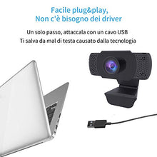 Carica l'immagine nel visualizzatore di Gallery, wansview Webcam 1080P con Microfono, PC Laptop Desktop Computer USB 2.0 Full...