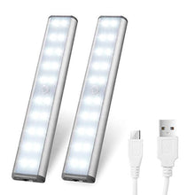 Carica l'immagine nel visualizzatore di Gallery, 20Led Armadio Sensore Movimento Luce, Wireless Luci 20LED-2, Bianco Freddo - Ilgrandebazar