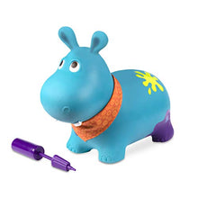 Carica l'immagine nel visualizzatore di Gallery, B. toys – Ippopotamo cavalcabile gonfiabile con pompa Inclusa – Giochi Blu