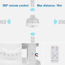 Carica l'immagine nel visualizzatore di Gallery, MYCARBON Ventilatore da Tavolo Turbo 6,8m/s 1800m³/h Bianco