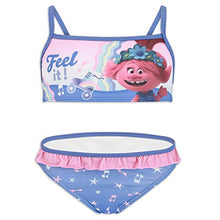 Carica l'immagine nel visualizzatore di Gallery, DreamWorks Trolls 2 - Bambina - Costume da Bagno Bikini 2 5 anni, 1915 Blu