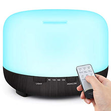 Carica l'immagine nel visualizzatore di Gallery, Tenswall 500ml Diffusore di Aromi con Telecomando,Ultrasuoni Umidificatore...