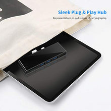 Carica l'immagine nel visualizzatore di Gallery, Rocketek Docking Station USB Surface PRO, Adattatore hub 3.0 6 in 1 con...