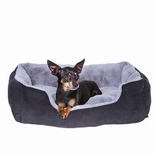 Carica l'immagine nel visualizzatore di Gallery, dibea DB00521, Letto per Cani, Divano 60 x 48 x 18 cm, M, Grigio/Nero - Ilgrandebazar