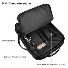 Carica l'immagine nel visualizzatore di Gallery, Gimars Upgrade Design 3 in 1 Zaino Messenger Bag per Computer Portatile Nero